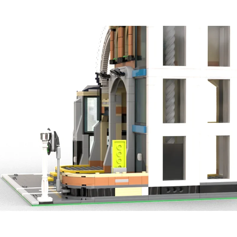 City Street View Moc Building Blocks Modular Transport Depot Bricks Model DIY Assembly Construction Toy Holiday Birthday Gifts