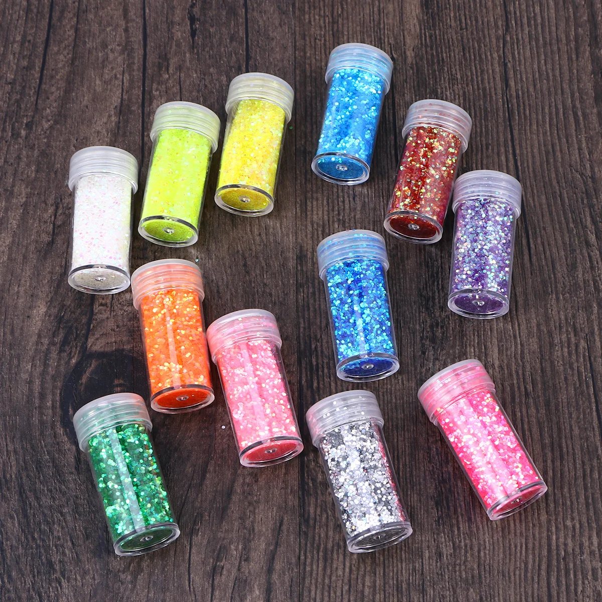 

12pcs 12 Colors Set For Nail Art Eye Makeup Diy Craft Shining Dust Kit Nail Glitter Powder Glitter Dust Powder