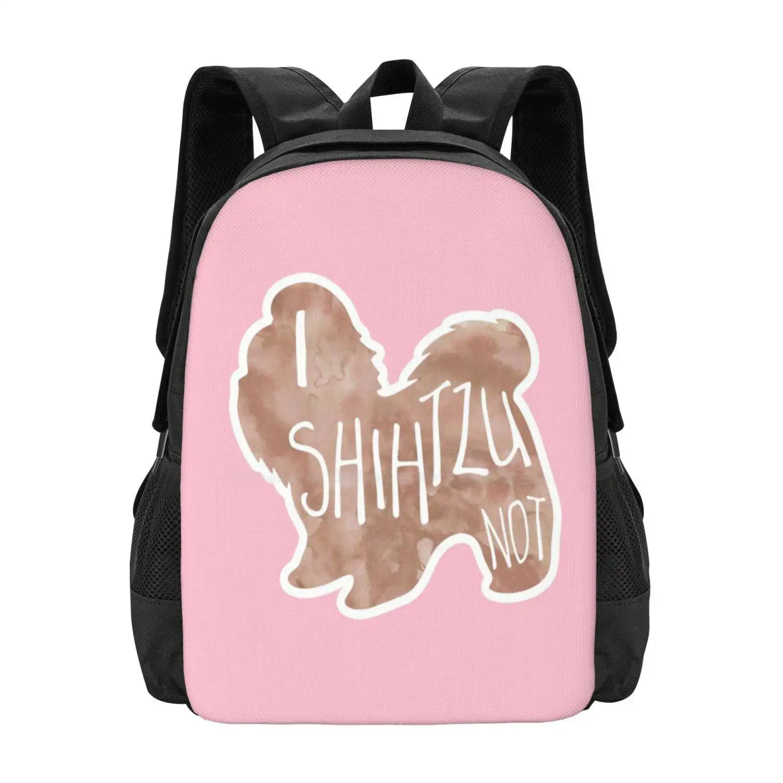 I Shihtzu Not!-Funny Shih Tzu Pun 3D Print Design Backpack Student Bag Funny Dog Lover Shihtzu Puppy Tzus Punny Puns Dad Joke