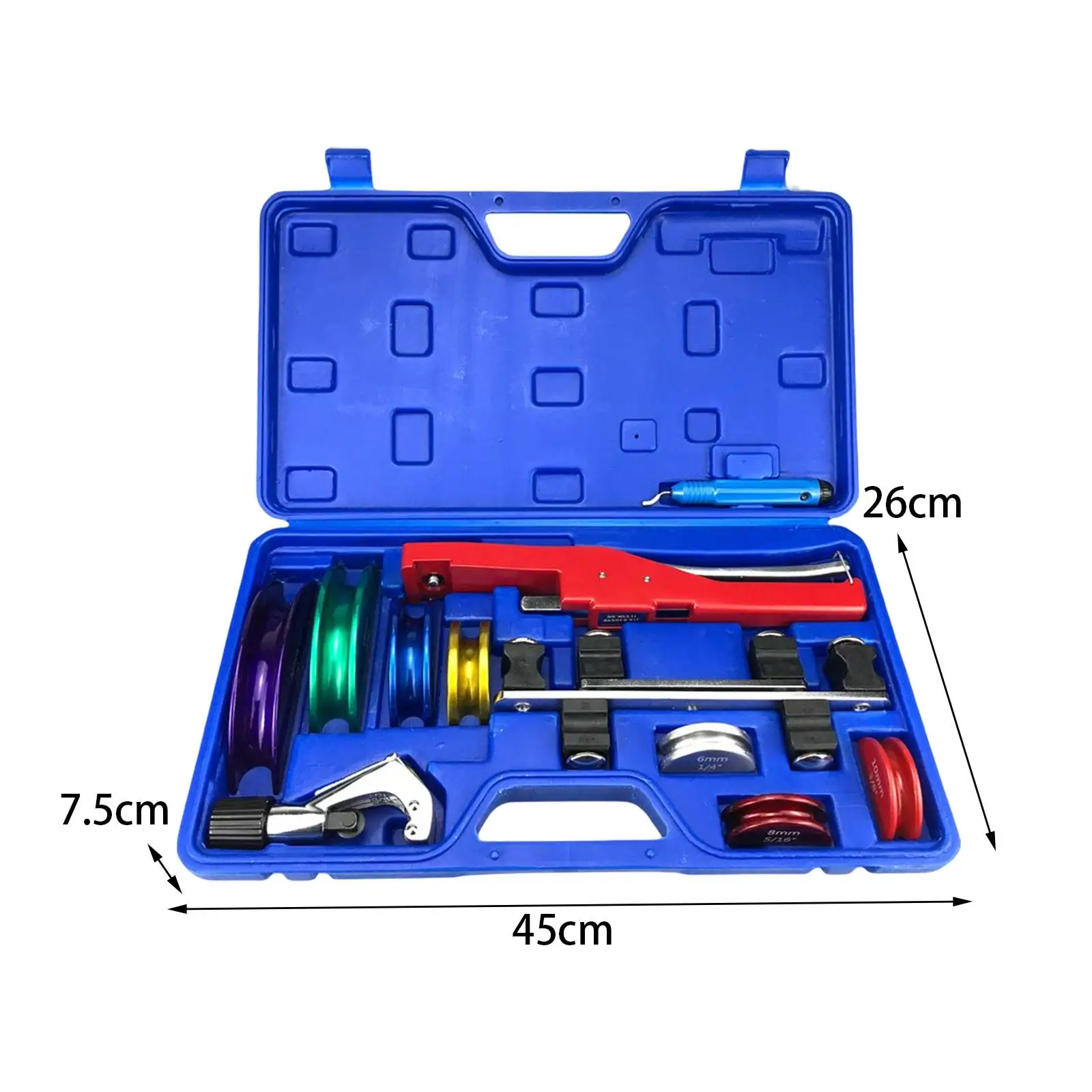 Pipe Tube Bender Kits 6~22mm Ratcheting Tubing Bending for Floor Heating Pipe Aluminum Pipe Thin Walled Iron Pipe Plumbing Hose