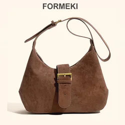 Formeki torba na ramię dla kobiet Retro Ins moda torba o dużej pojemności stada damska torba na luksusowy Design