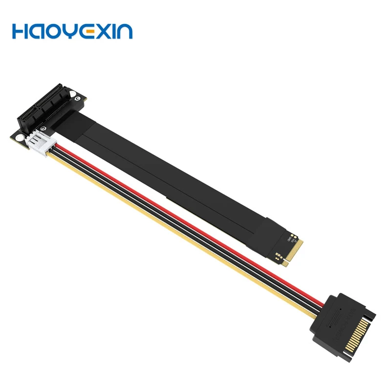 M.2 NVMe SSD Extension Cable Solid Drive Riser Card M.2 TO PCI-Express 3.0 X4 M Key Extender for M.2 2230 2242 2260 2280 SSD