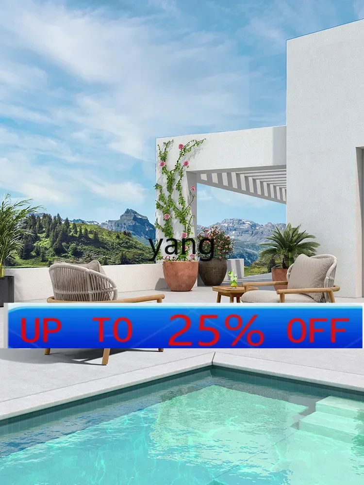 LMM Couch Solid Wood Single Teak Sofa Bed & Breakfast Design Outdoor Balcony Leisure Chair