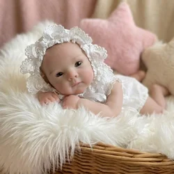 AnjoDoll 13Inch Girl Bettie Full Body Soft Solid Silicone Reborn Doll Painted Handmade Reborn Doll Toy Reborn Corpo De Silicone