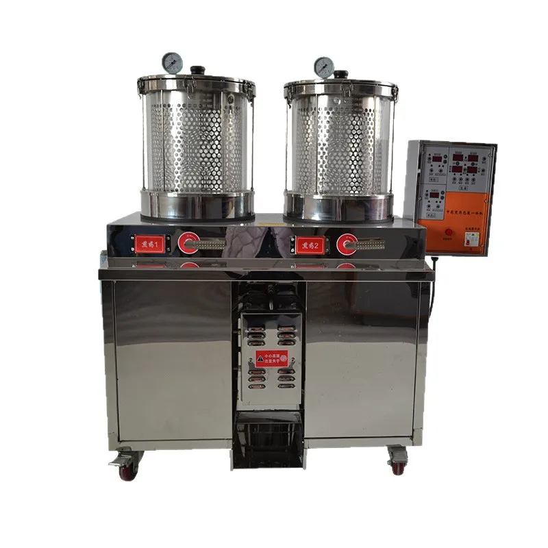 Micro pressure Traditional Chinese Medicine Decoction Packaging All in One Machine Automatic Double Cylinder Commercial