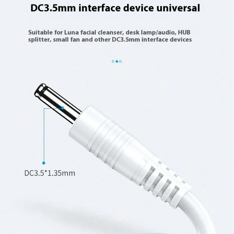 Universal Power Cable USB To DC 3.5mm Round Charge Adapter Connector Cable For Router TV Box Table Lamp Power Data Cable