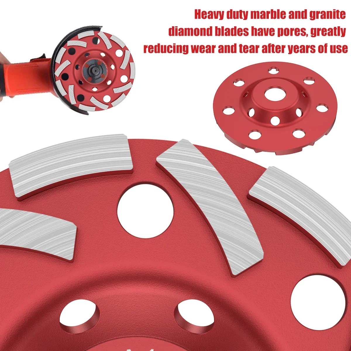 5 In Diamond Grinding Disc Higher-quality Resistant Diamond Sanding Wheel Abrasives for Concrete Metalworking Cutting Saw Blade