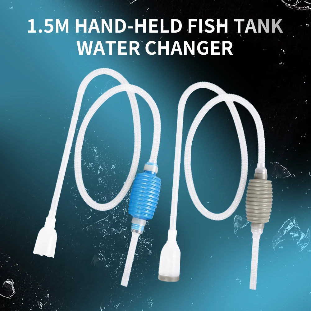 Aquarium Water Changer Syphon Vacuum Cleaner Pump Gravel Cleaner Semi-Auto Fish Tank Water Changer Fish Tank Accessories