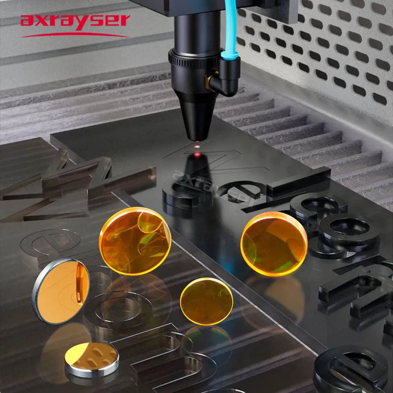 Imagem -06 - Lente Reflexiva de Silício Banhado a Ouro Laser Co2 Espelhos si para Gravador Lentes Espelhado 19.05 20 25 30 10.6um 400w