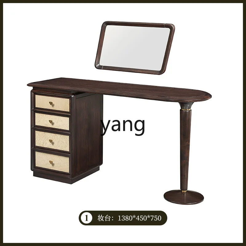 

ZL new Chinese style solid wood dressing table bedroom modern desk dressing table