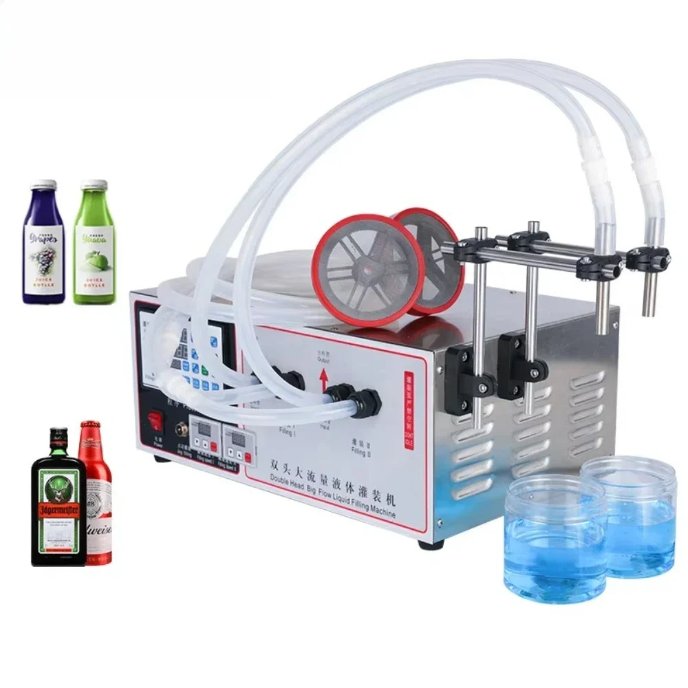1000 Power Plant Industry Wholesale Water Filling Larger Double Head Large Flow High Speed Liquid Filling Machine
