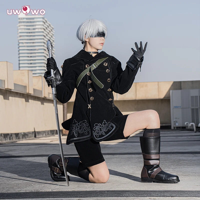9S Cosplay Costume Black Outfit for Halloween