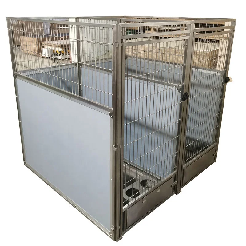 

Pet kennel cage Custom factory Stainless steel Modular large dog kennel cage cost-effective hot sale breeding VET dog kennel new