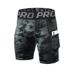 Compression Shorts for Men with Pockets Spandex Shorts Men Sports Compression Short Workout Underwear Men Athletic Running Short