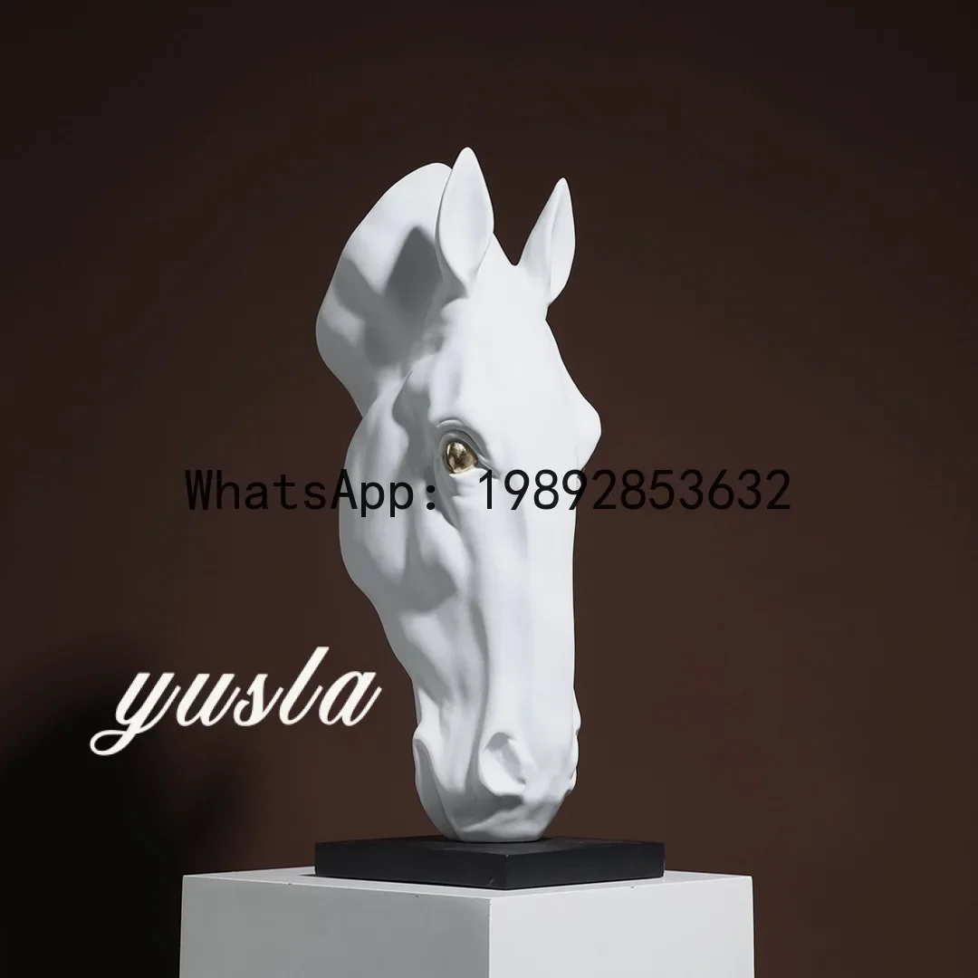 

C1 New Chinese Style Simple French Horse Living Room Floor Large Ornament Hotel Lobby Entrance Cabinet Villa Hotel Decoration