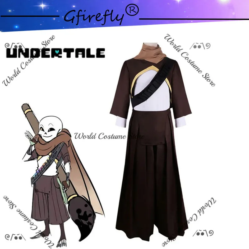 

Игра Аниме Undertale ink Sans Косплей Костюм Полный комплект Sans Хэллоуин Костюм для женщин Мужской наряд Униформа Вечерние костюмы Подарок
