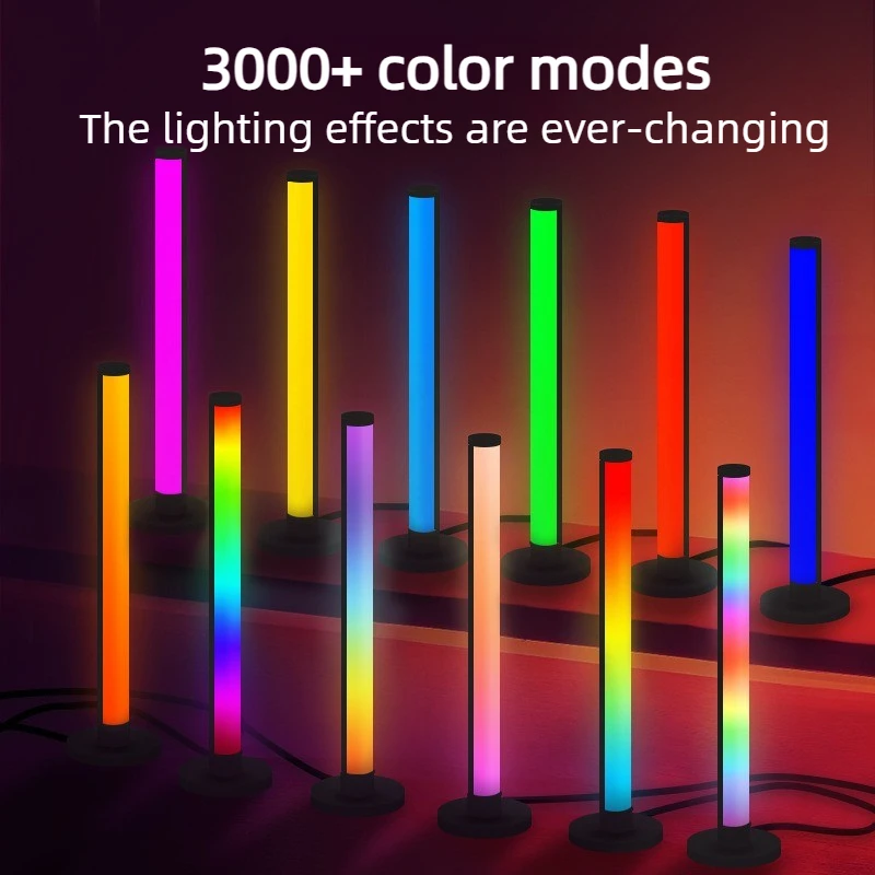 LED desktop colorful sound-picking light, gaming music rhythm light, RGB atmosphere light, voice-controlled music rhythm