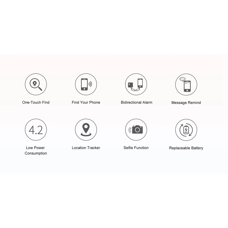 1 قطعة بلوتوث ذكي 4.2 مكافحة خسر مفتاح ل مكتشف المقتفي الأبيض كلب الطفل مكافحة خسر مفتاح ل مكتشف المقتفي