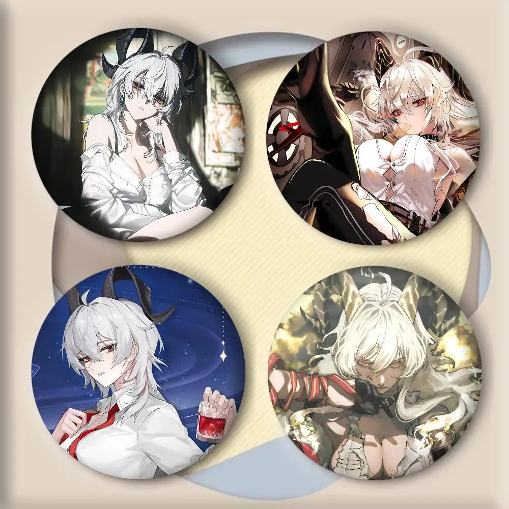 Game Anime Zani Wuthering Waves Manga Badges Round Cosplay Pin Bag Decor Fans Collect Friends Gifts Brooch