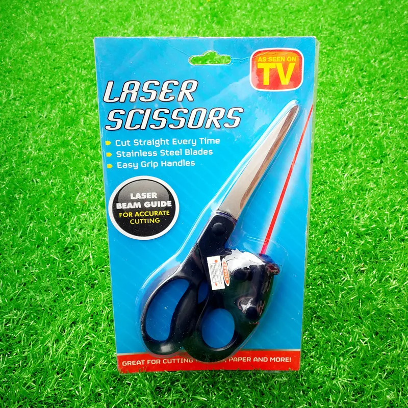Cosplay Prop Making Laser Scissors Stainless Steel Blade Cutting Tool Costume DIY Prop Craft Accurate Trimming with Laser Guide