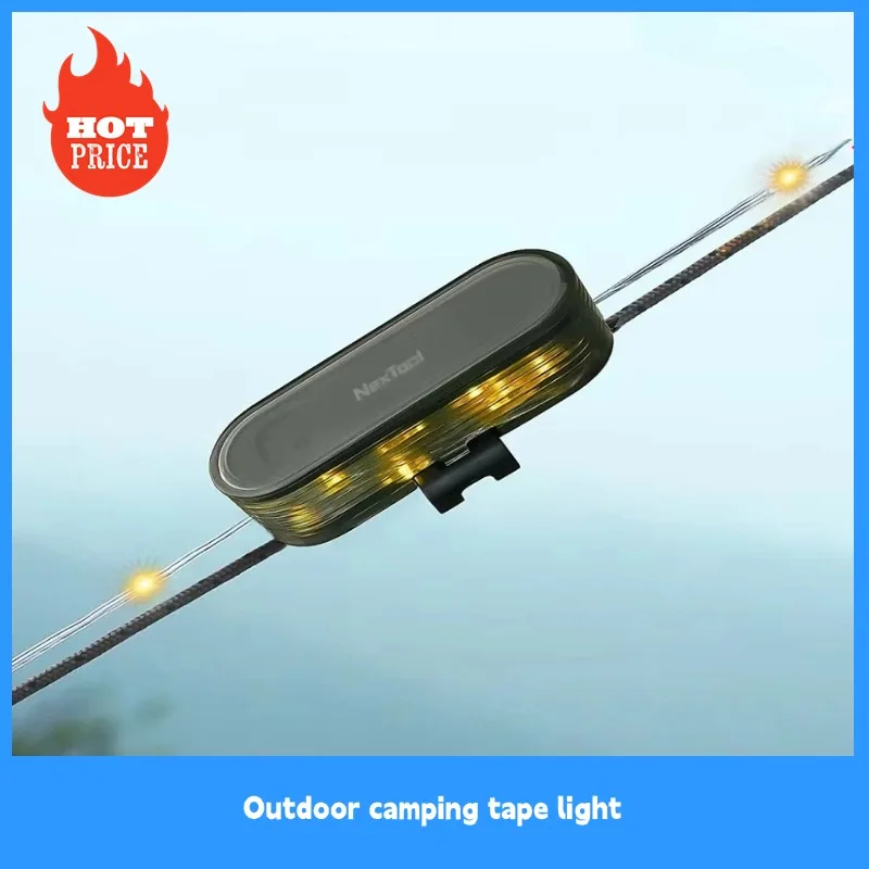 Multi-Purpose light outdoor camping tape light string canopy tent ambience light portable storage warning light