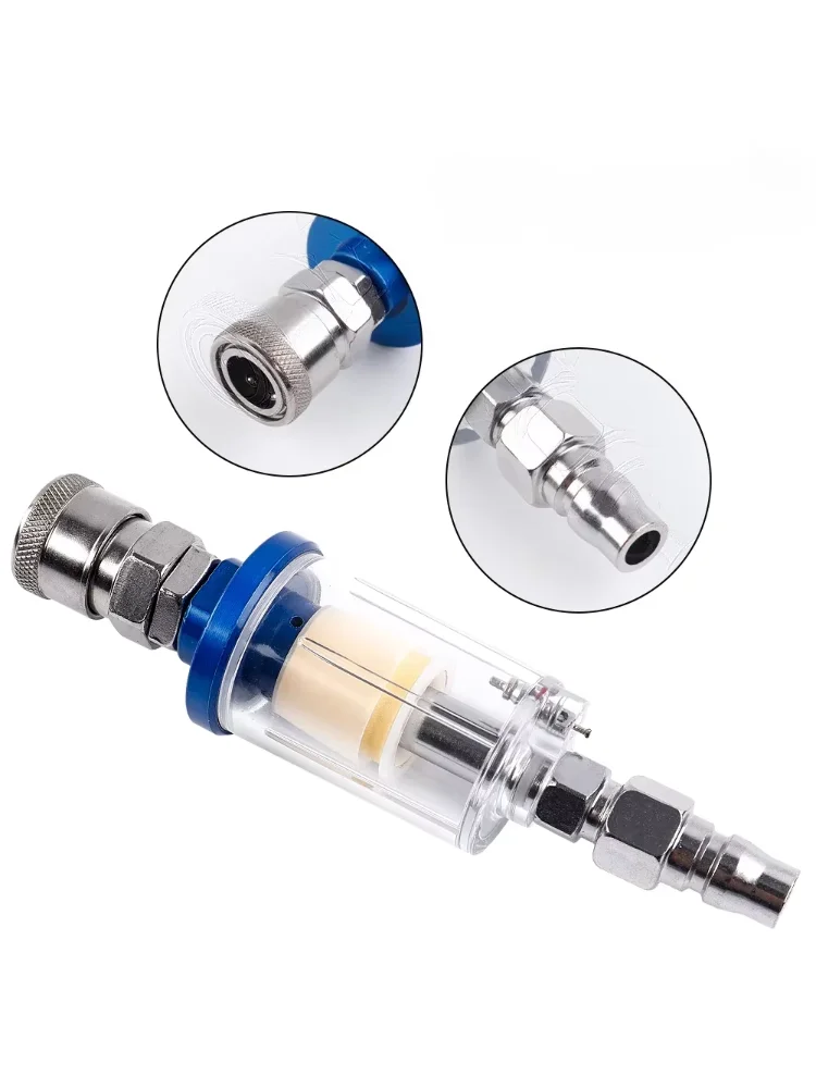 Air Oil Water Separator Filter Kit 1/4‘Thread With Moisture Trap Spray Gun Pressure Parts Air Compressor Tool JPN Interface
