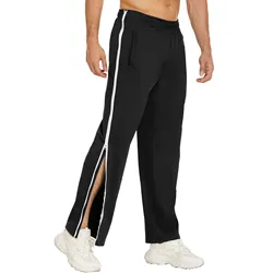 2023 Clothing Men Zip Button Splicing Casual Away Tear Pants Pants Basketball Sweatpants With Training Masculinas Roupas Pockets