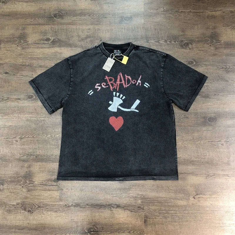 

SAINT OF MICHAEL Best Quality American Style Vintage Clothing Tee Oversized Casual Tops Loose 100%Cotton T Shirt Men