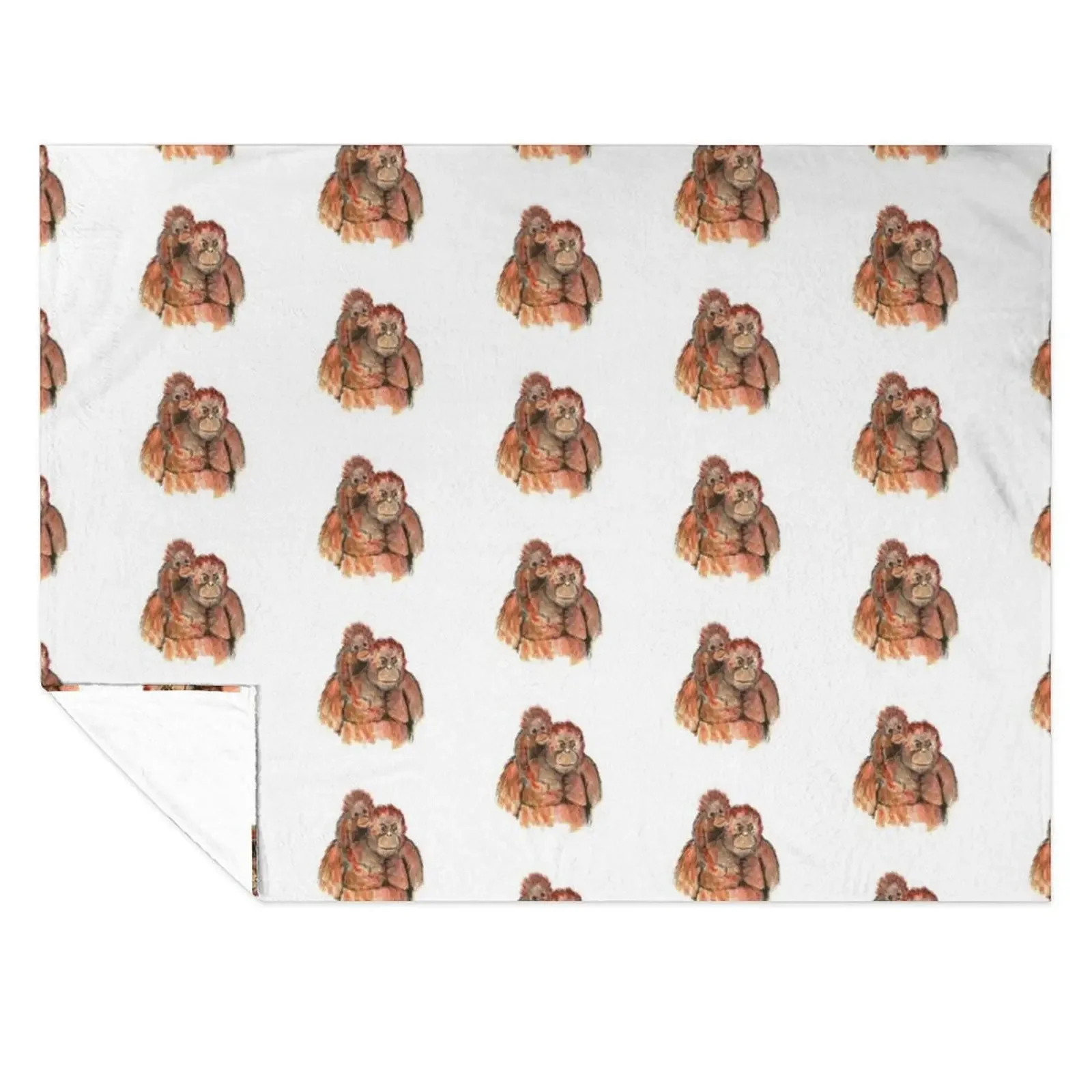 

Orangutan Throw Blanket Decorative Throw Bed covers bed plaid Thins Blankets