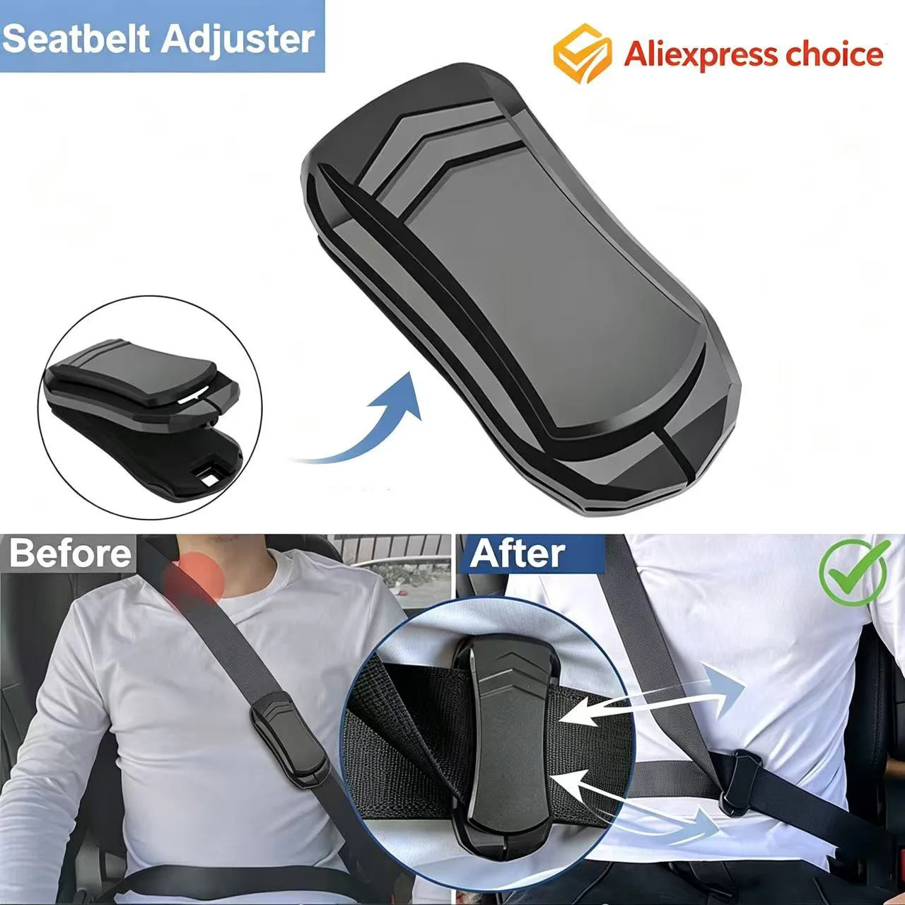 

Универсальный регулятор ремня безопасности, зажим для автомобильного ремня безопасности, пряжка, ограничитель зажима для шеи, плечевой ремень, защитные аксессуары