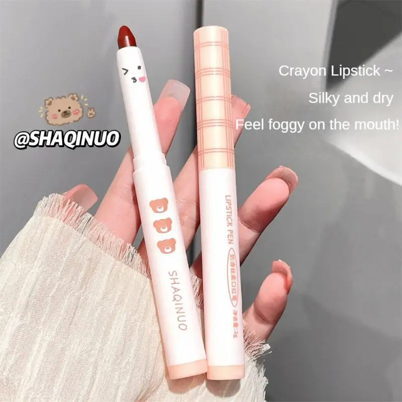 Silky Not Easy To Stick To The Cup Lipstick Portable Safety Make Up Hold Makeup Matte Show White Skin Friendly Comfortable