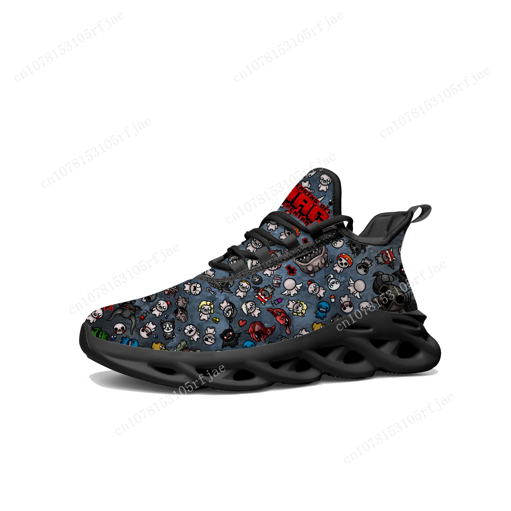 The Binding of Isaac Flats Sneakers Cartoon Game Men Women Teenager Sports Running Shoes High Quality Tailor Made Lace Up Shoes