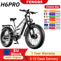 FENGQS H6PRO Electric Bike,52V 20Ah Battery Mountain Electric Bicycles,Peak 3000W Motor,50km/h Max Speed,26x4 Inch Fat Tire EBi