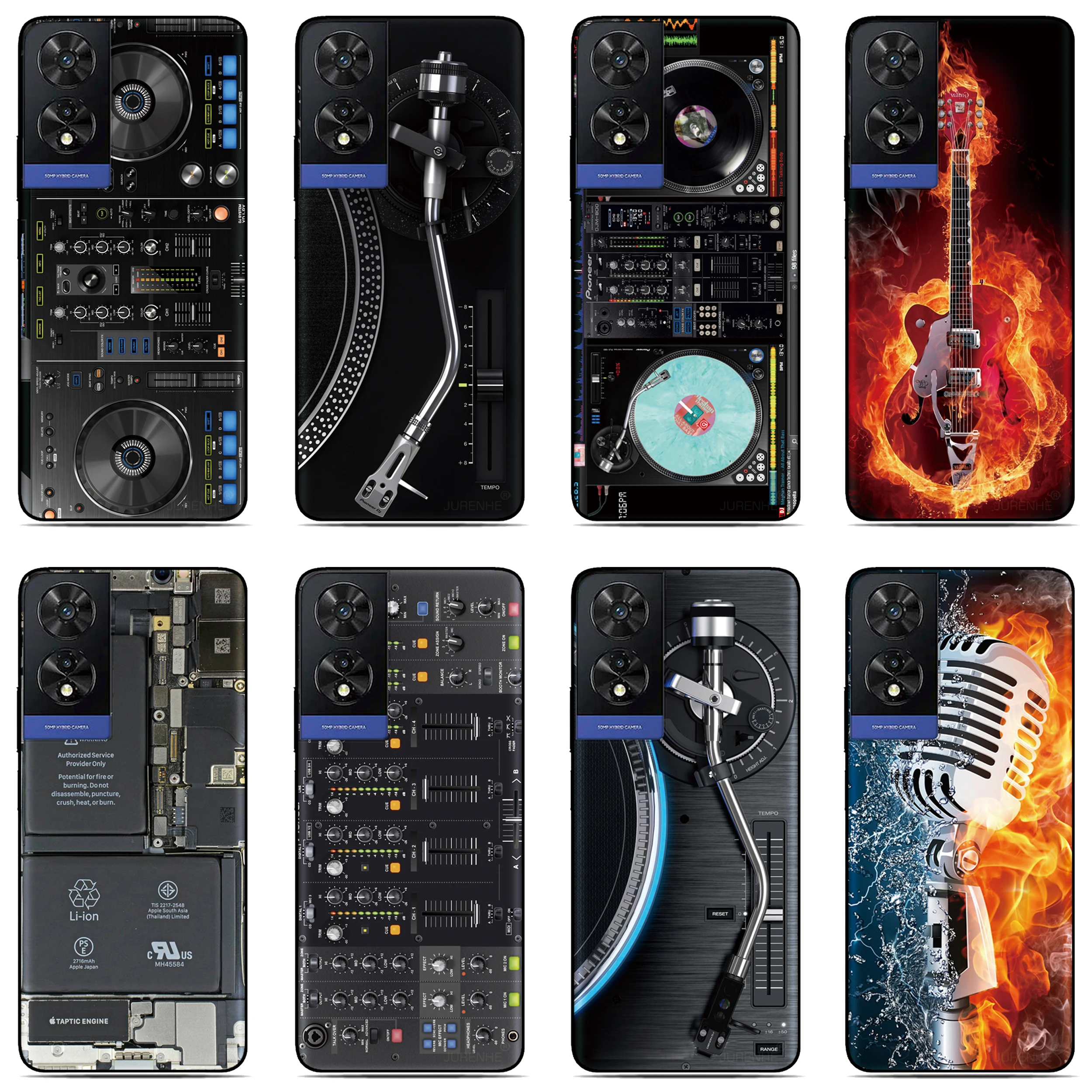 DJ-Mixer Musik Handyhülle für Google Pixel 10A 9A 8A 7A 6A 8 7 6 Pro 2 3 4 XL 3A 4XL 2XL Bemalte TPU Silikon Rückseite