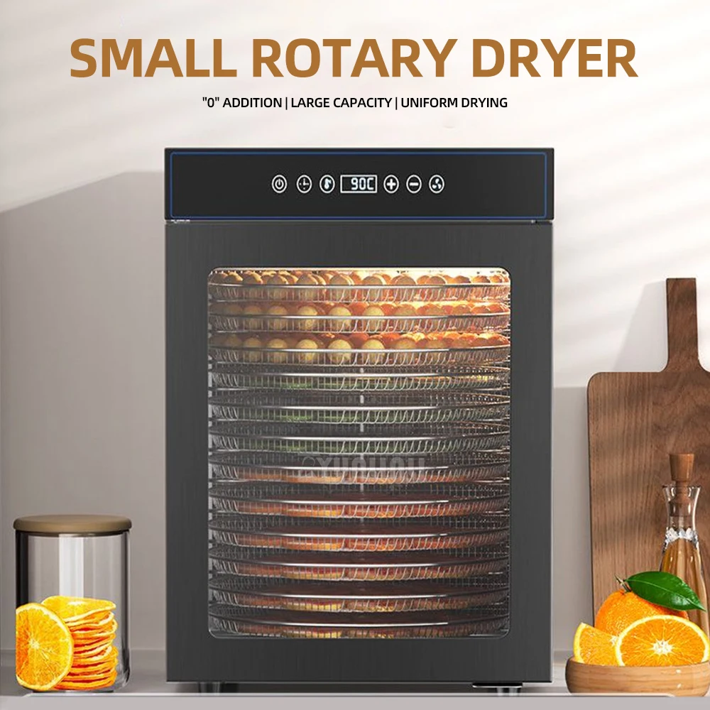 12-Layer Food Fruit Rotating Dryer Efficient Disidratatore Per Alimenti Kitchen Appliance