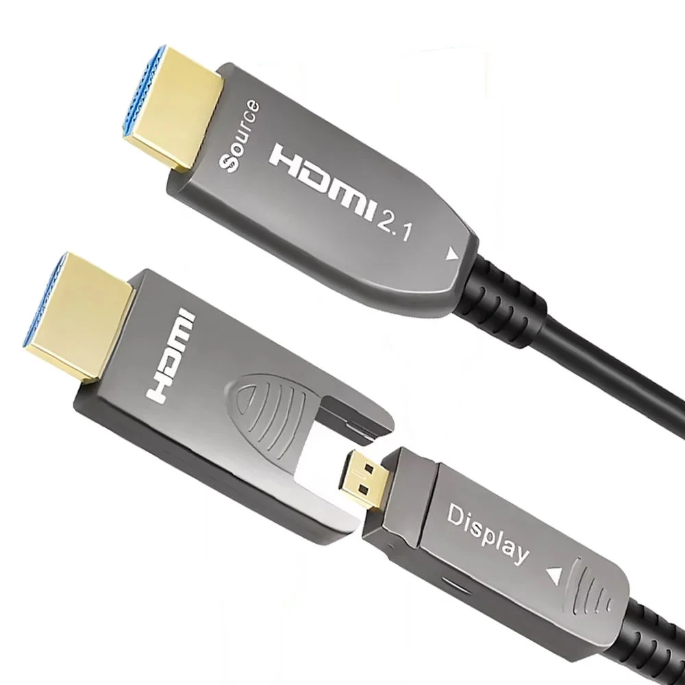 8K@60Hz HDMI 2.1 Fiber Optic Cable single end detachable 4K@120Hz 48Gbps 10m 20m Micro HDMI to HDMI Compatible 2.1 for TV PS4/5