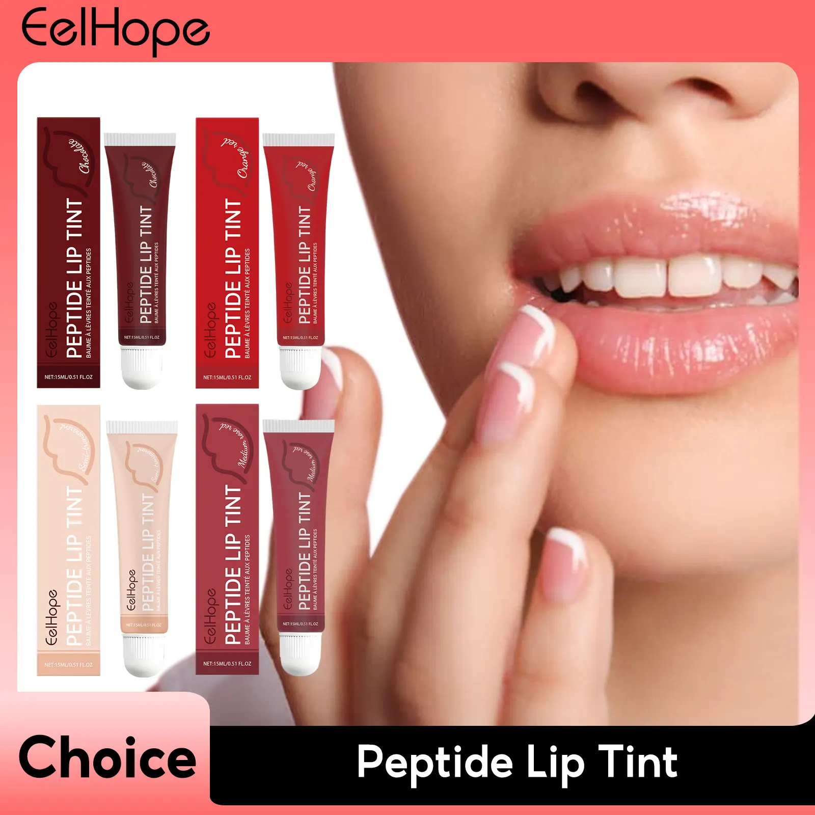 Peptide Lip Tint Hydrating Glossy Transparent Long Lasting Moisturizing Reduce Lips Fine Makeup Lipstick Nourish Essence Lipcare