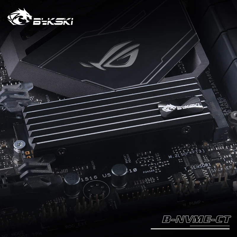 

Радиатор блока памяти BYKSKI для жесткого диска M.2 SSD, полный радиатор Matel Armor / B-NVME-CT