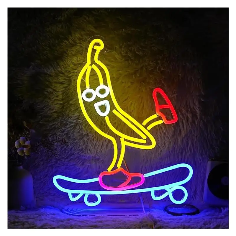 panneau-neon-skateboard-banana-lumiere-a-intensite-variable-pour-decoration-murale-de-club-et-de-fete-30cm-x-377cm