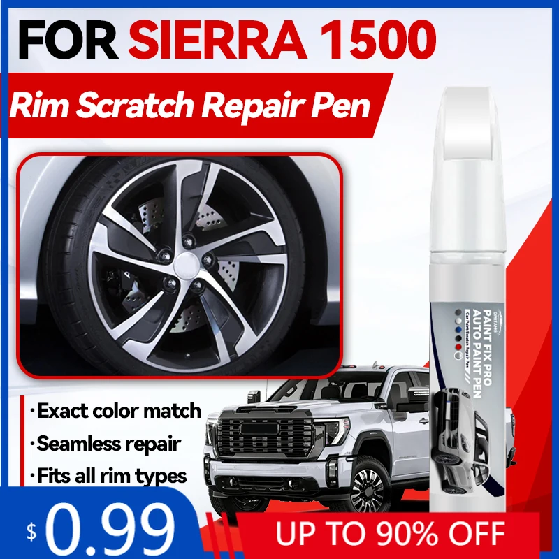 Caneta de retoque para cubo de roda, para uso exclusivo, para gmc sierra 1500 hd 1999-2025 gmt900 k2xx t1, caneta de reparo de pintura, retoque em arranhões