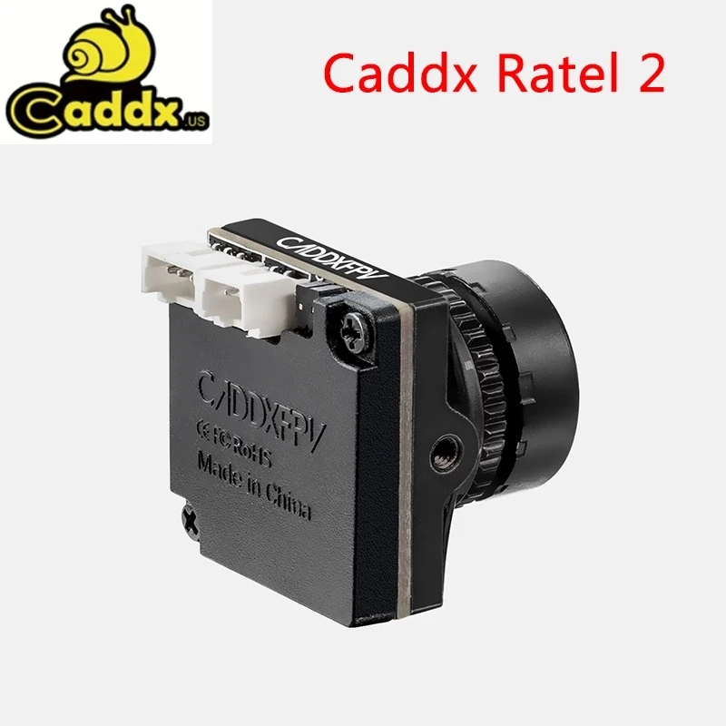 Caddx Ratel 2 V2 FPV kamera Ratel2 2.1mm obiektyw 16:9/4:3 NTSC/PAL przełączany Super WDR 19*19mm do Model RC dronów wyścigowych FPV