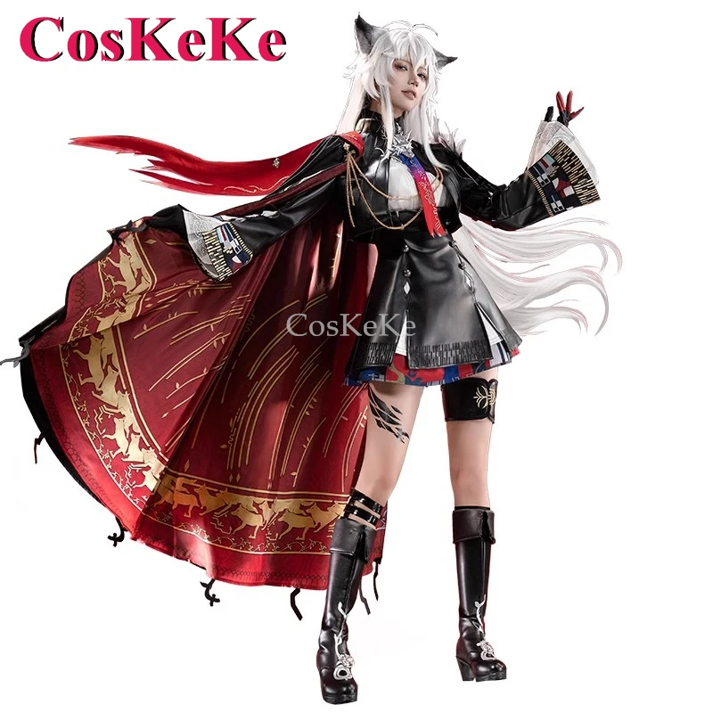 CosKeKe Lappland The Decadenza Cosplay Costume, Arknights Game, Élégant, Magnifique, Uniforme de Combat, ixd'Activité, Vêtements de Jeu