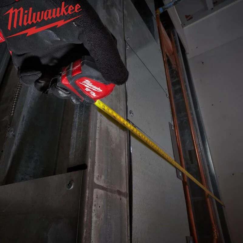 Milwaukee Metric/Imperial 3m/10ft LED Light Tape Measure, Measuring Tool Wear-Resistant Magnetic Suction 48-22-6602