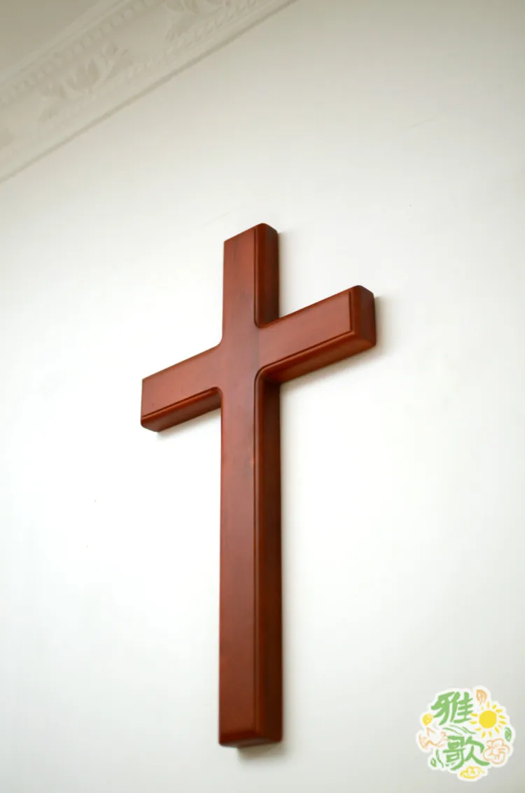 GOOD Cross # Christianism Catholicism Jesus Christ Cross bless Home Church wall Religious Praying art holy statue--46 CM Large