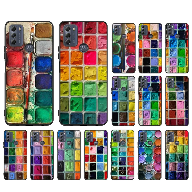 

Colors Paint Box Phone Case For Motorola Moto G85 G55 G05 G14 G75 G31 G50 G10 G20 G30 G60 G13 G32 G84 G54 G53 G72 G24 Power