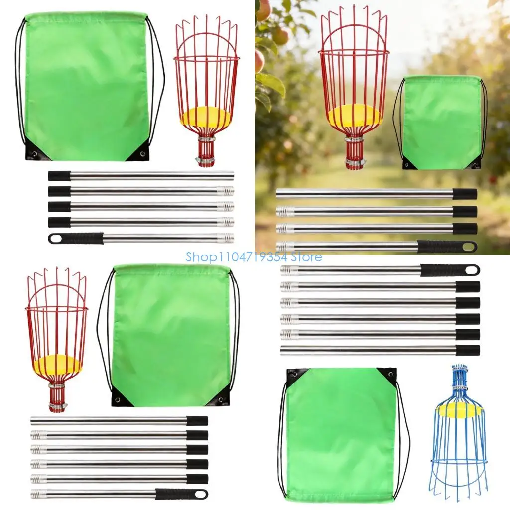 0XLD Farm Garden Fruit Picking Device Rustproof Fruit Picking With Telescopic Handle