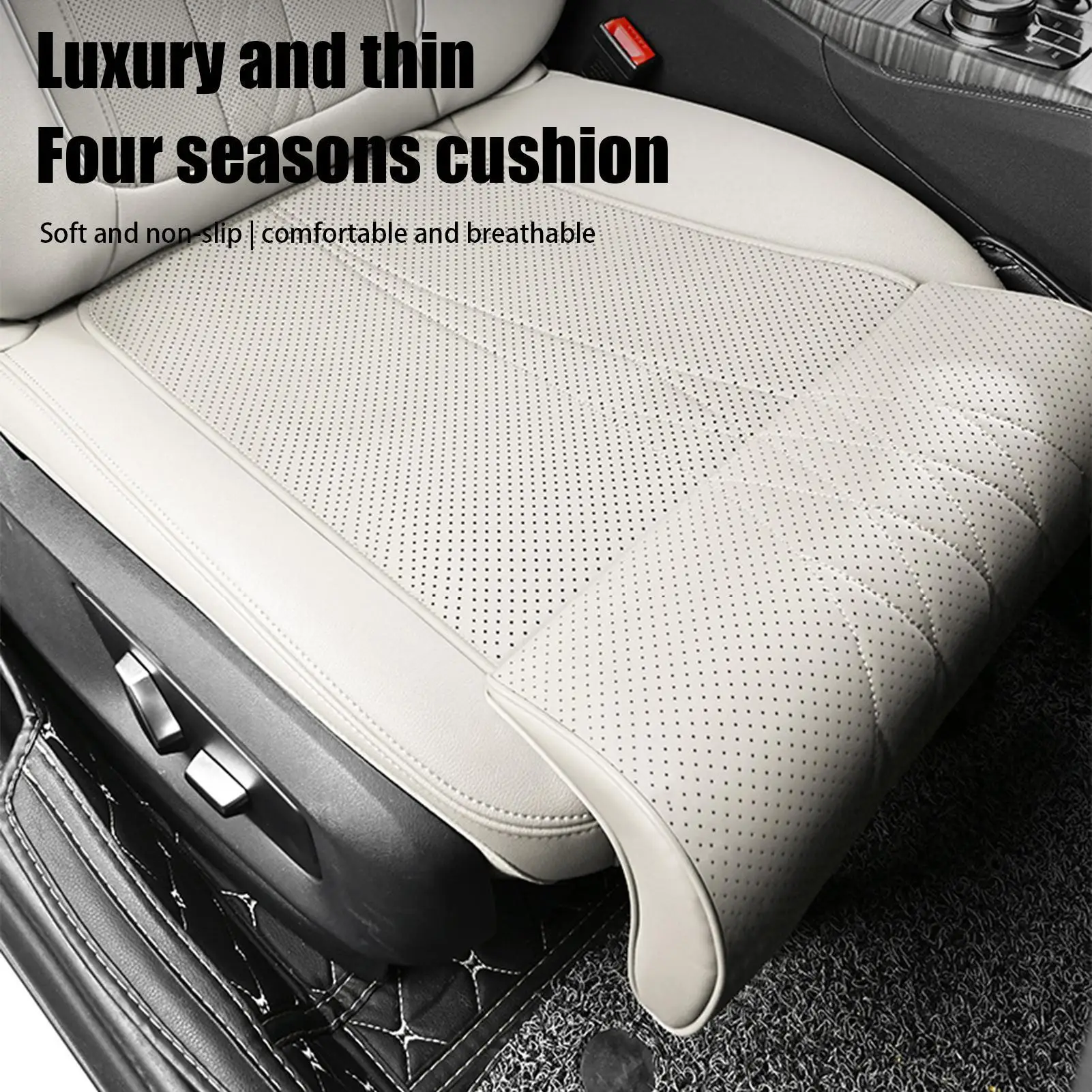 

Car leather seat extension pad leg support pillow memory foam knee pad Lengthen Seat Extender Leg Support Cushion for Driving
