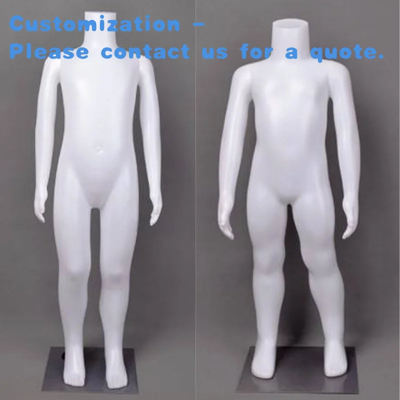custom.Kainice Customized Clothing Store Window Display Showcase Black Children Whole Body Mannequin