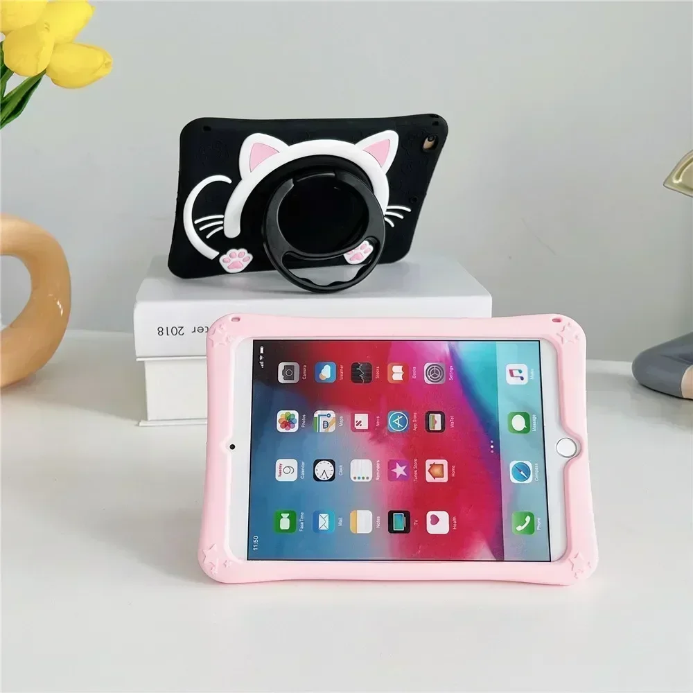 Kids Cover for iPad 7th 8th 9th 10.2 10th 10.9 Pro 11 2022 2021 9.7 2018 2017 Mini 6 Air Tablet Case Silicon Stand Funda