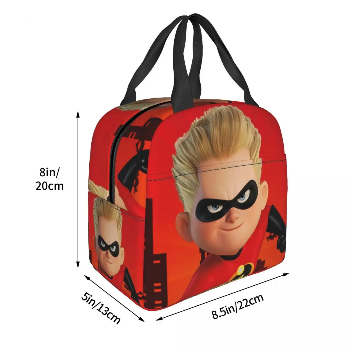 The Incredibles Lunch Bags Insulated Bento Box Portable Lunch Tote Picnic Bags Cooler Thermal Bag for Woman Children Travel